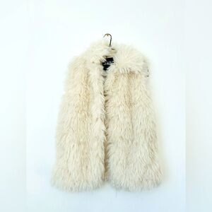 Fluffy White Zara Coat